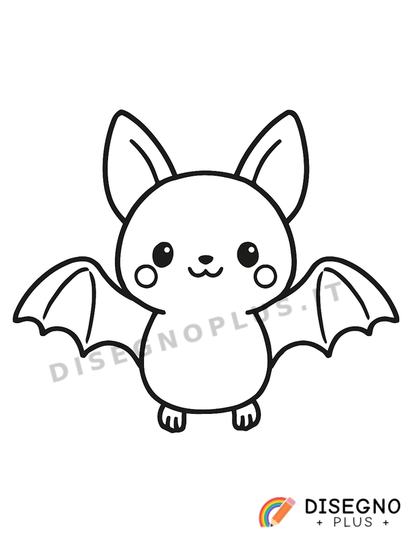Disegno Pipistrello da colorare
