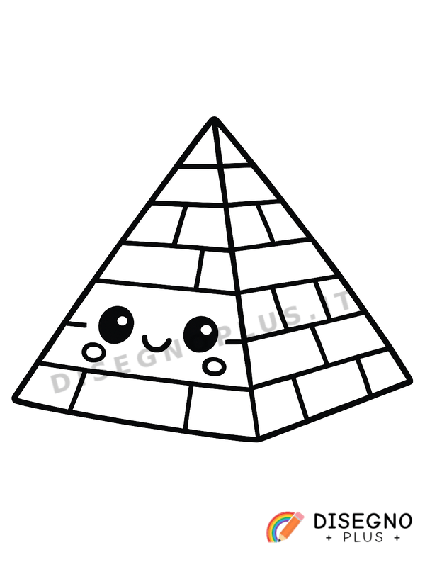 Disegno Piramide egizia da colorare