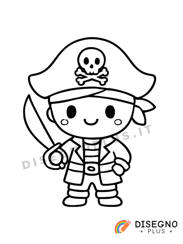 Disegno Pirata da colorare