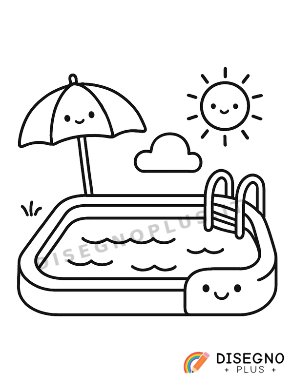 Disegno Piscina da colorare