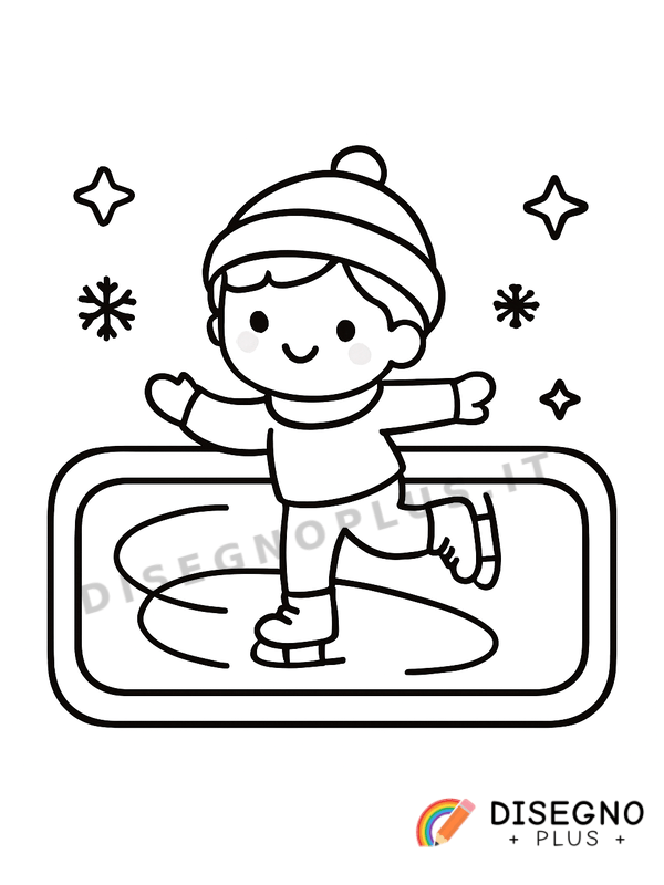 Disegno Pista di ghiaccio da colorare