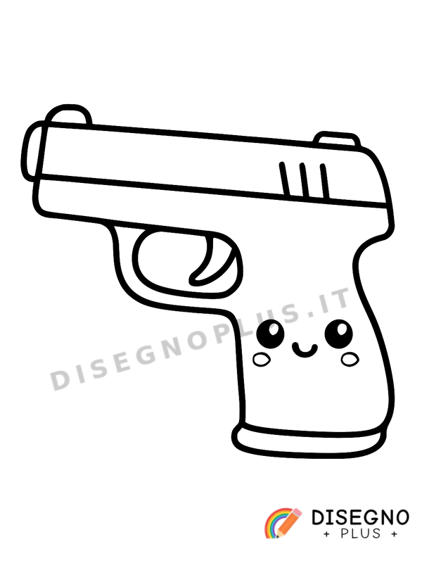 Disegno Pistola da colorare
