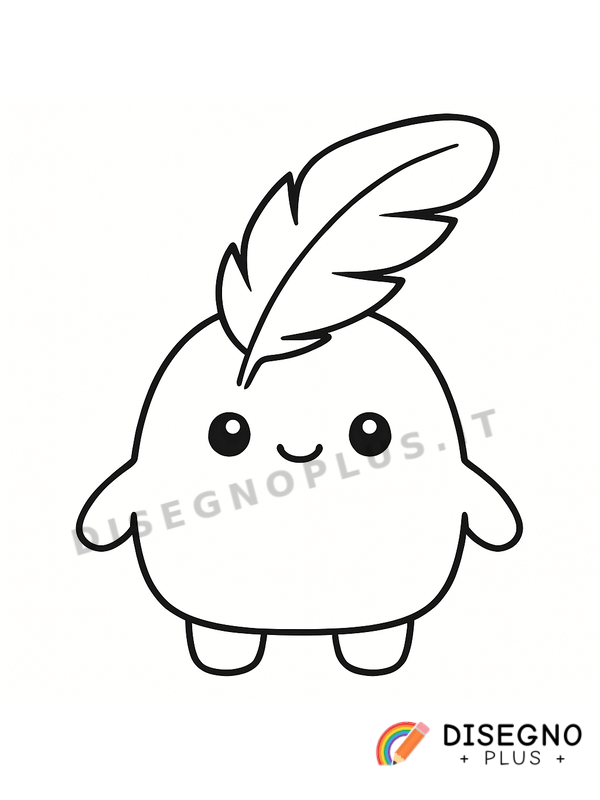 Disegno Piuma da colorare