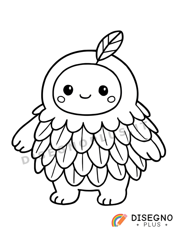 Disegno Piumaggio da colorare