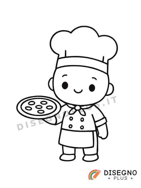 Disegno Pizzaiolo da colorare