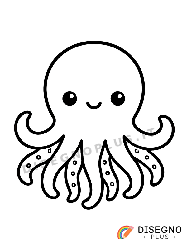 Disegno Polipo da colorare