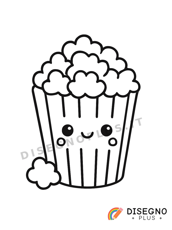 Disegno Pop corn da colorare
