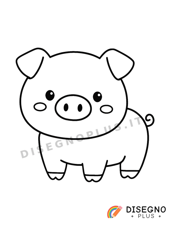 Disegno Porco da colorare