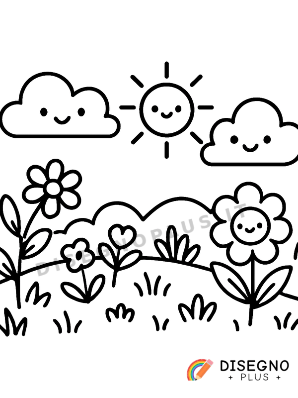 Disegno Prato da colorare