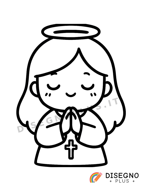 Disegno Preghiere dette a voce bassa   da stampare e colorare