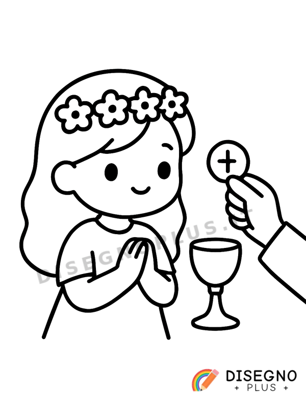 Disegno Prima Confessione con confessionale   da stampare e colorare