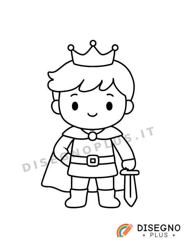 Disegno Principe da colorare