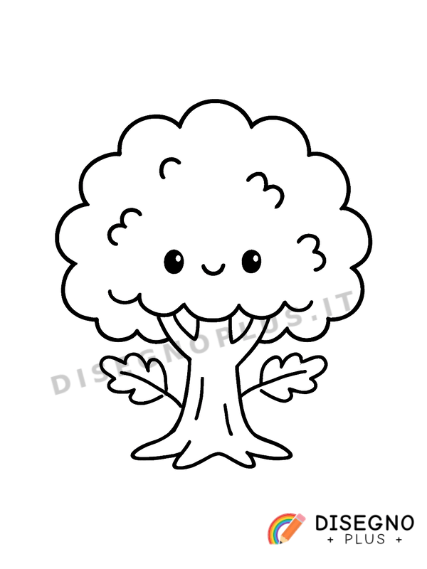 Disegno Quercia da colorare