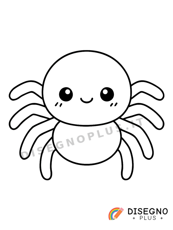Disegno Ragno da colorare