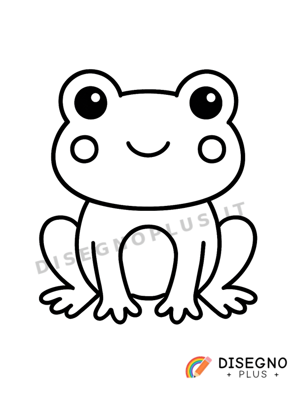 Disegno Rana verde su foglia di ninfea fresca   da stampare e colorare