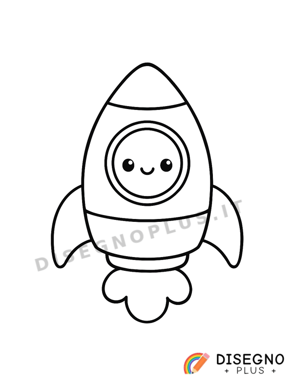 Disegno Razzo da colorare