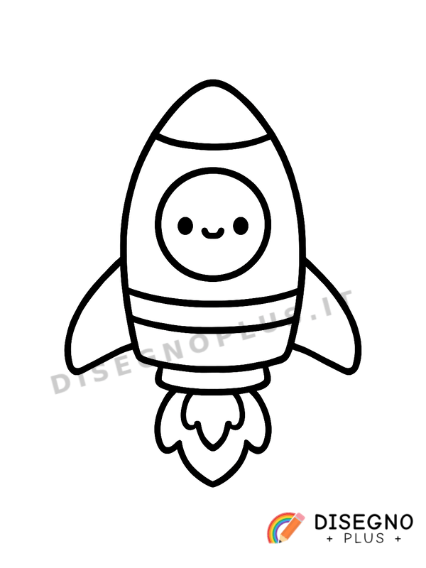 Disegno Razzo spaziale da colorare