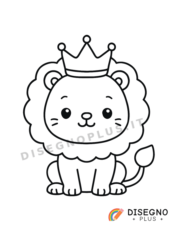 Disegno Re della foresta da colorare