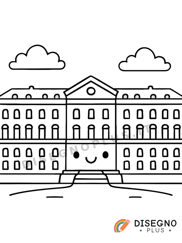 Disegno Reggia di Caserta da colorare
