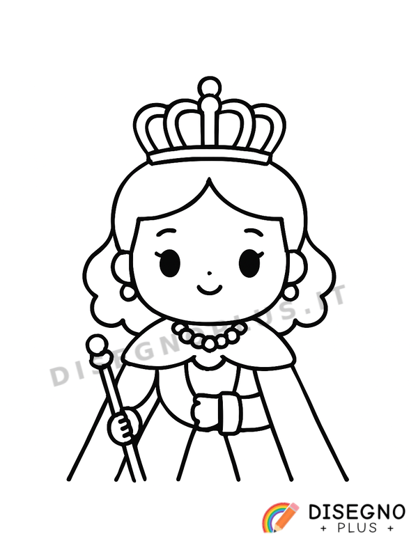 Disegno Regina da colorare