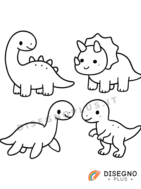 Disegno Rettili preistorici da colorare
