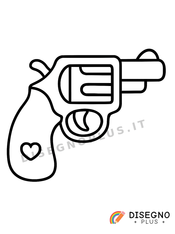 Disegno Revolver da colorare