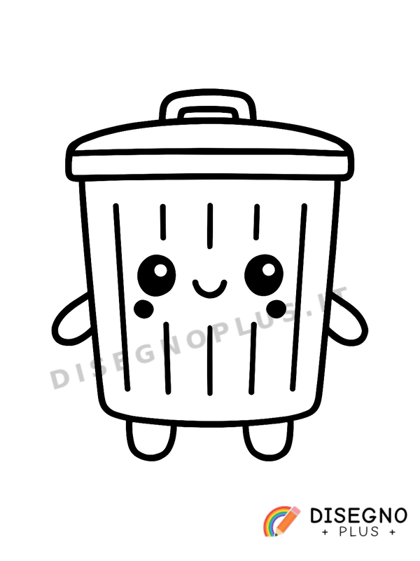 Disegno Rifiuto da colorare