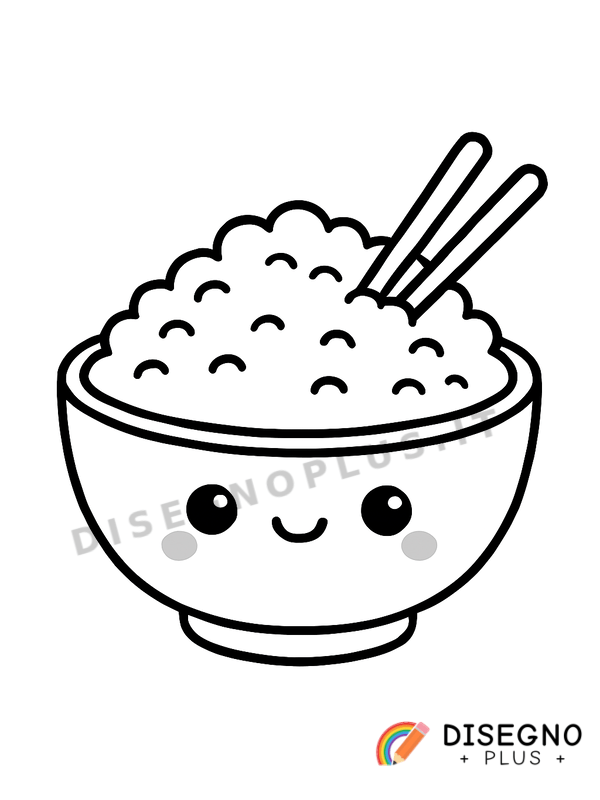 Disegno Riso da colorare