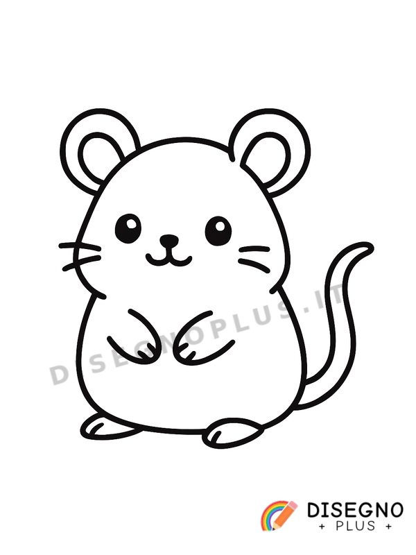 Disegno Roditore da colorare