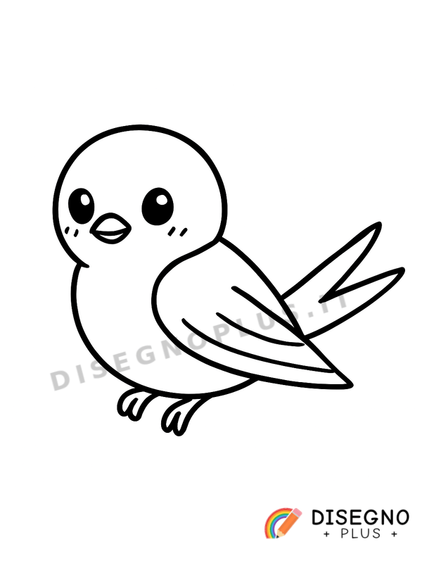 Disegno Rondine da colorare