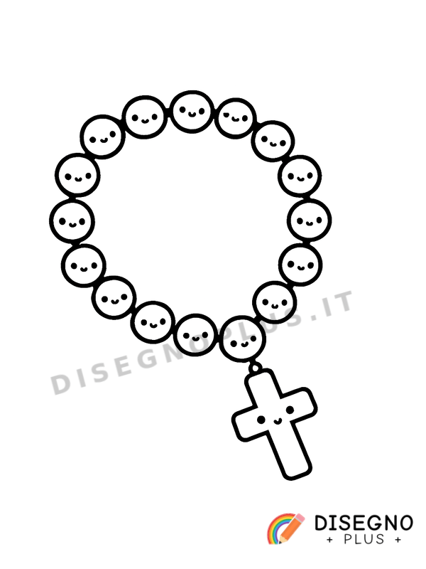 Disegno Rosario da colorare
