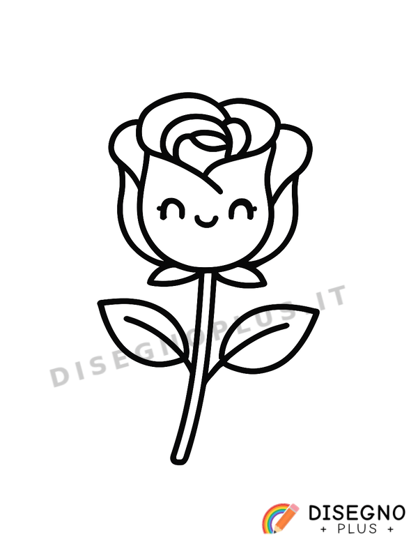 Disegno Rose rosse da colorare