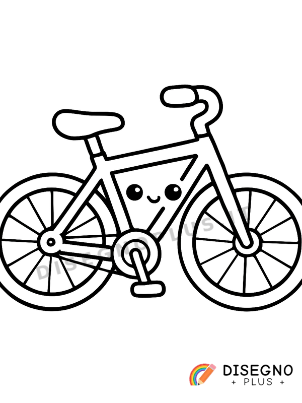 Disegno Ruota di bicicletta con raggi   da stampare e colorare