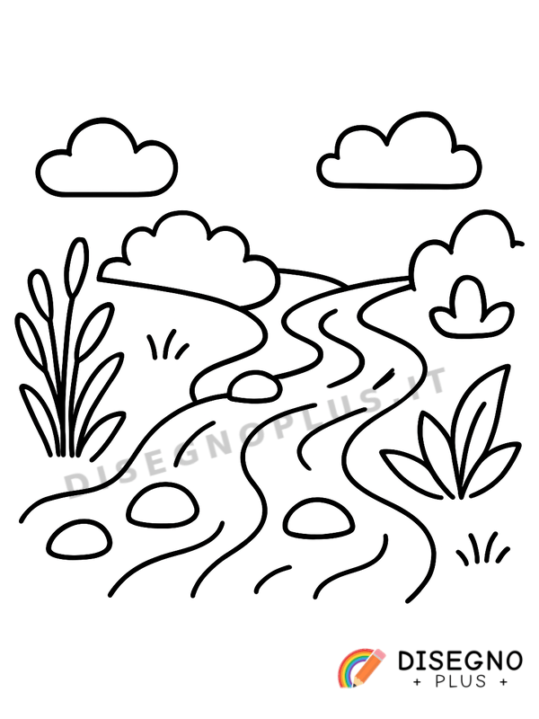 Disegno Ruscello da colorare