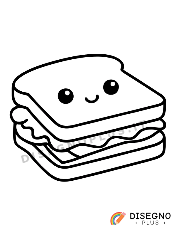 Disegno Sandwich da colorare
