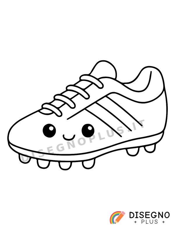 Disegno Scarpa da calcio da colorare