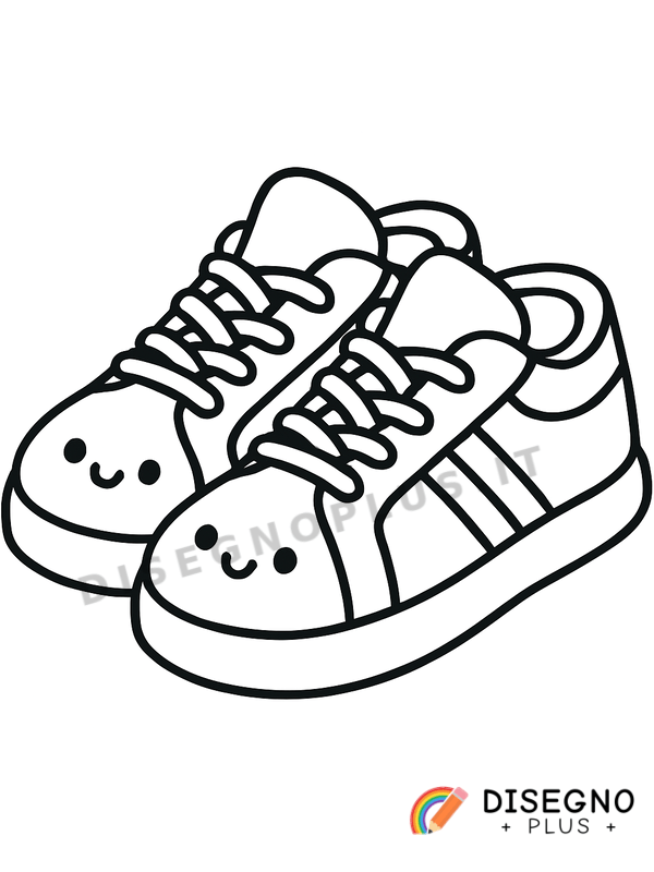 Disegno Scarpe da ginnastica da colorare