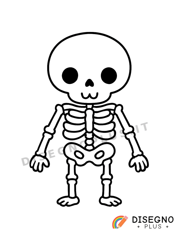Disegno Scheletro da colorare