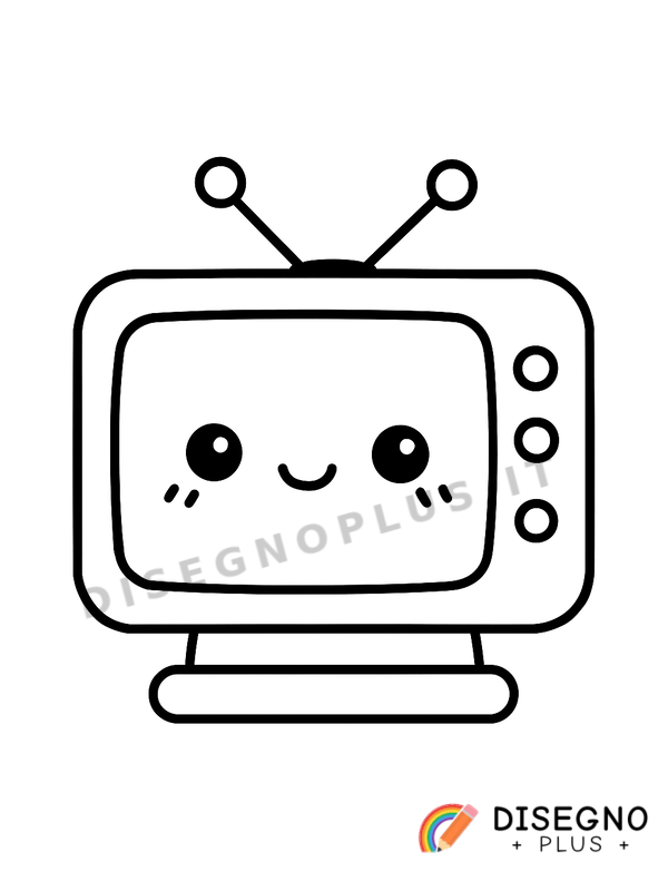 Disegno Schermo TV da colorare