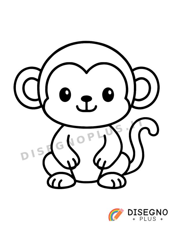Disegno Scimmia da colorare