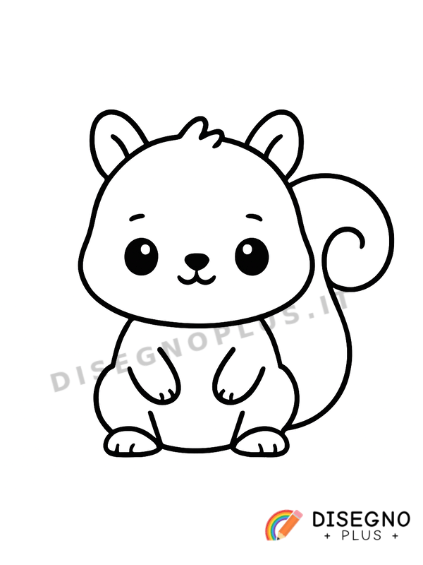 Disegno Scoiattolino da colorare