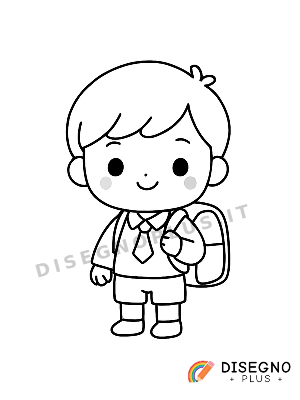 Disegno Scolaro da colorare