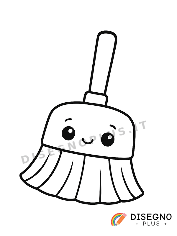 Disegno Scope di saggina per pavimenti   da stampare e colorare