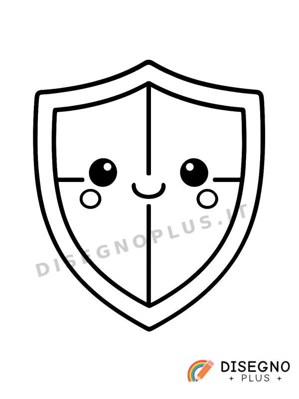 Disegno Scudo da colorare