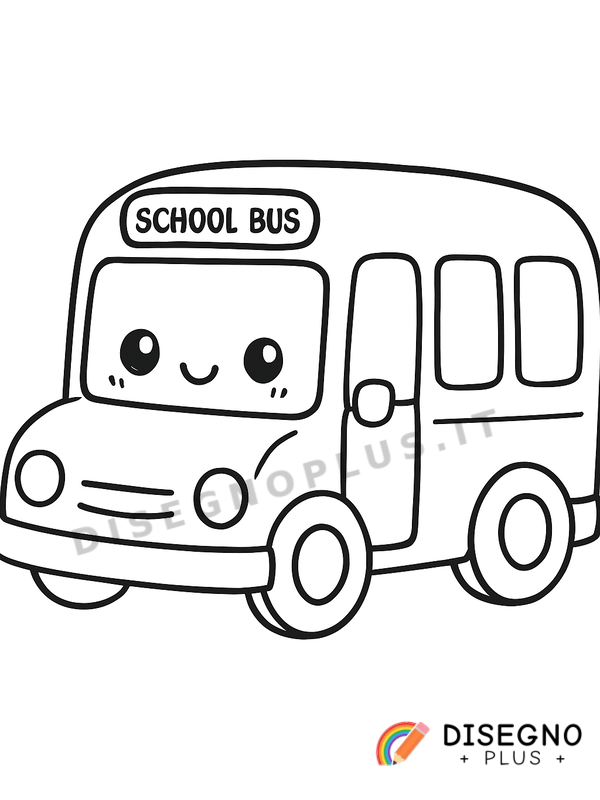 Disegno Scuolabus da colorare