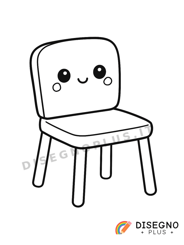 Disegno Sedia da colorare