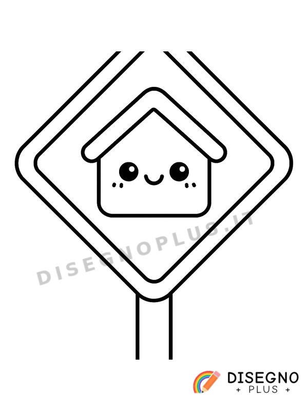 Disegno Segnale stradale da colorare