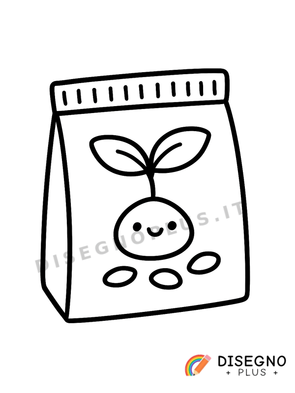 Disegno Semi per piantare da colorare