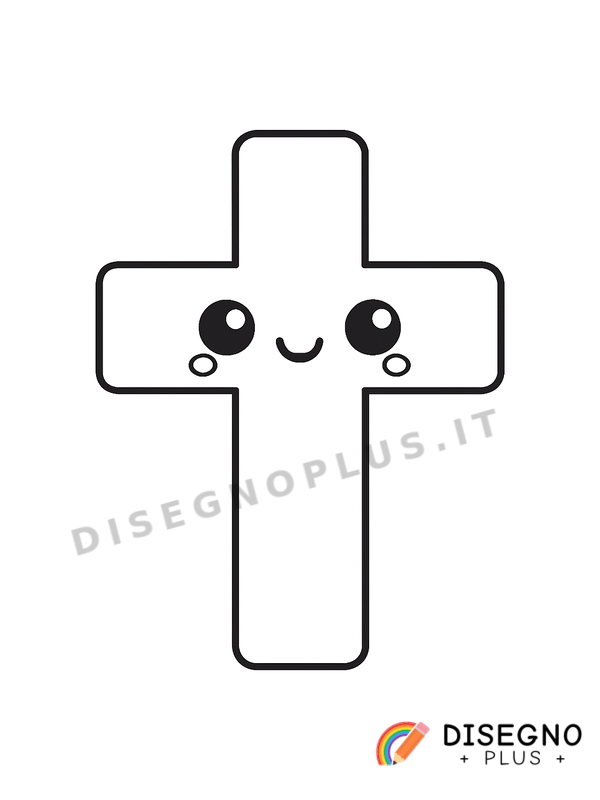 Disegno Simbolo croce da colorare