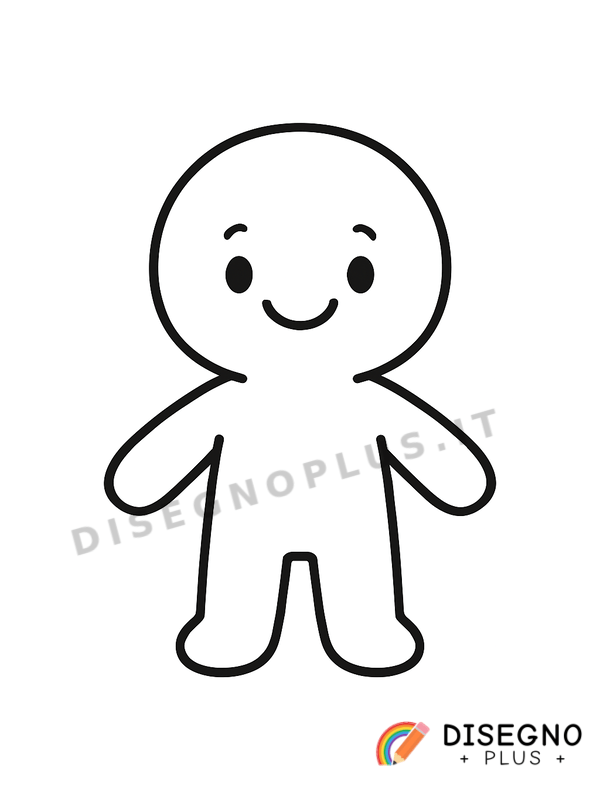 Disegno Smile semplice e rassicurante   da stampare e colorare